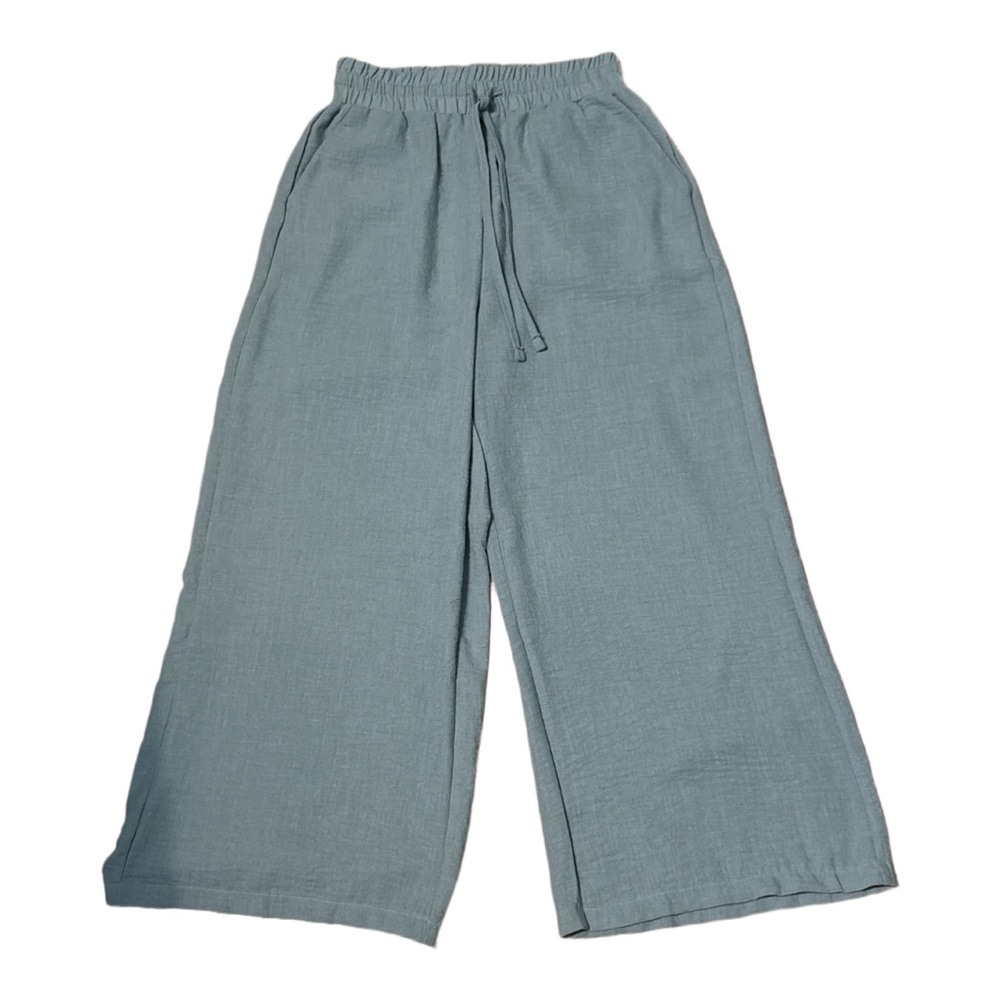 Casual Zenana Wide-Leg Pants in Light Blue